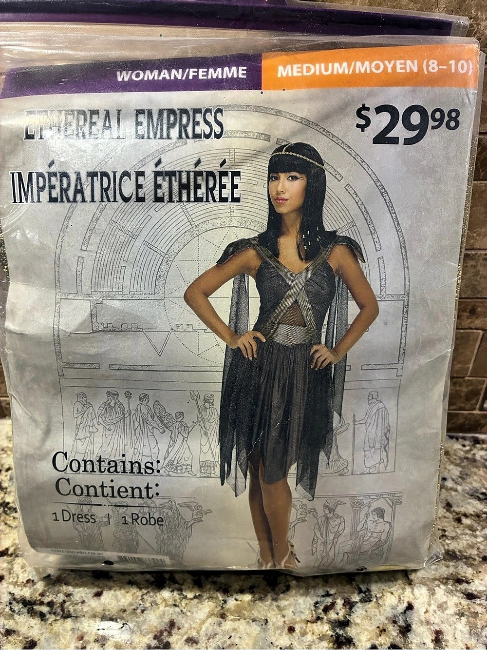 Imperial Express Empress of the Nile Egyptian Costume Dress Medium NWT